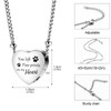 XIUDA Urn Necklace for Ashes with Paw Prints Heart Cremation