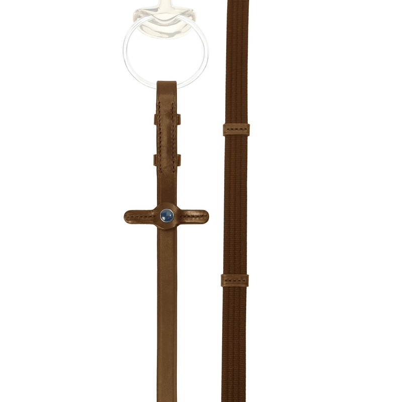 Stübben Belt Reins Narrow with 5 Leather Bars and Bridle