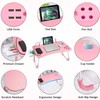 Slendor Lap Desk with Tablet Slot, Foldable Laptop Table with