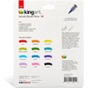 KINGART Acrylic Paint Markers Brush Tip, 12 Vibrant Colors. Water-based,