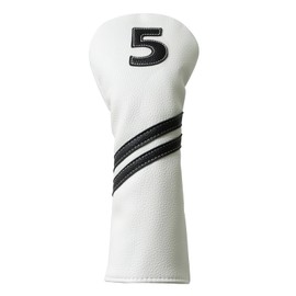 5 Wood Head Cover,PU Leather Fairway Wood Headcovers for Golf Clubs Women Men