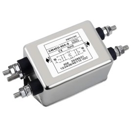 Tarjeta Terminal de purificación de Fuente de alimentación de sección Simple y Doble, Tipo riel, Filtro emi CW4ED-60A-S, DC12V24V48100V30A40A50A