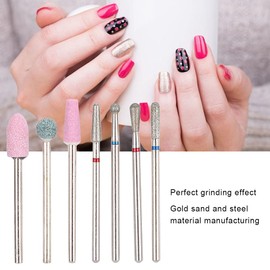 Nail Drill Bits Set, Nail Drill Kit, Nail Bits for Nail Drill, Drill Bits for Nails Nail Art Manicure Drill Bits Electric Manicure Grinding Head for Acrylic Gel Nails Cuticle Manicure (NO.01)