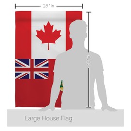 Americana Home & Garden Canada Manitoba House Flag Provinces Canadian Territories Region Country Particular Area Decoration Banner Small Garden Yard Gift Double-Sided, Made in USA