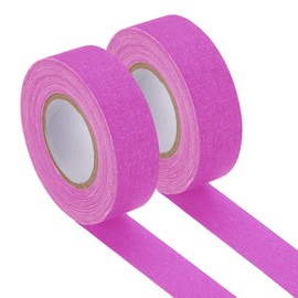 PATIKIL Glow in The Dark Gaffers Tape, 0.8 Inch x 65.6 Feet Colored Cotton Glow Tape Markers Fluorescent Glow in The Dark Tape Stickers for Party Decorations, Purple