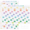 24" x 36" Exellewis 2026 Wall Calendar, Folded Large Paper