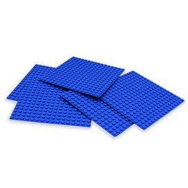 INIBUD Foundation Plate Block Plate Classic Compatible 16x16 Pitch Storage Stayer Set of 5 (Blue)