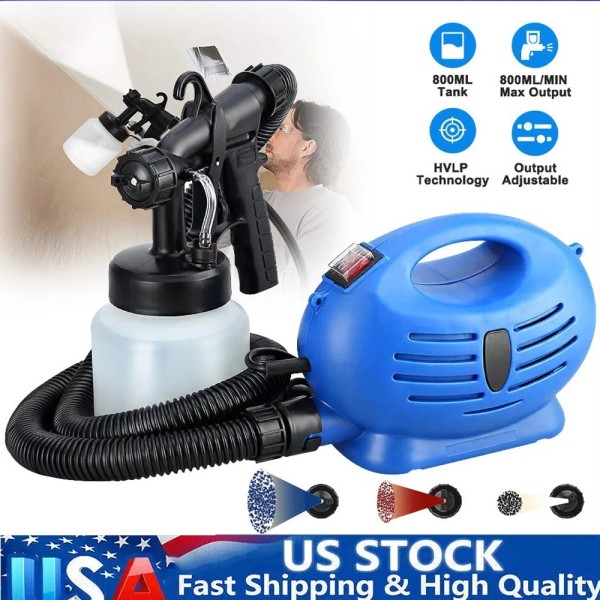 Unbranded 800ML HVLP Paint Sprayer Painter Handheld 650W Electric Spray