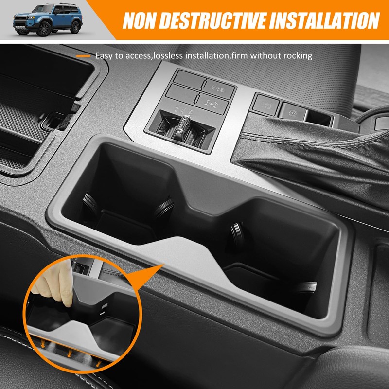HUYINPJ Center Console Cup Holder Compatible with Toyota Land Cruiser