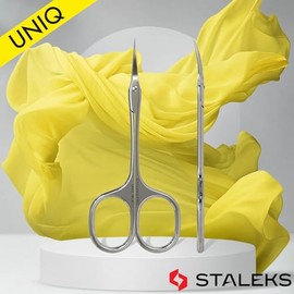 STALEKS PRO UNIQ - Tijeras profesionales para cutículas "Ballerina" Uniq 10 Tipo 4 SQ 10/4