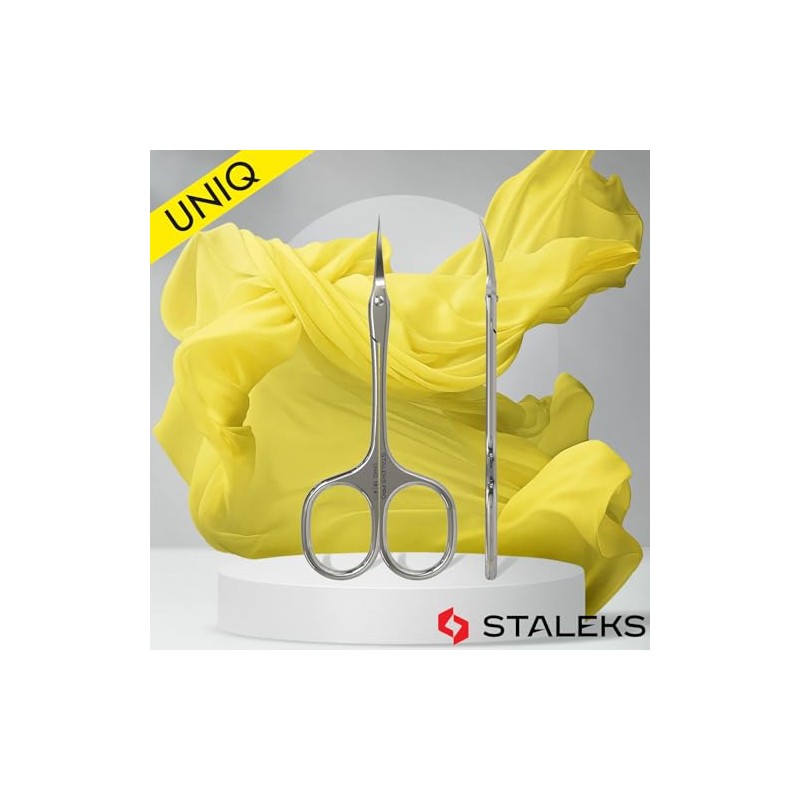 STALEKS PRO UNIQ - Tijeras profesionales para cutículas "Ballerina" Uniq