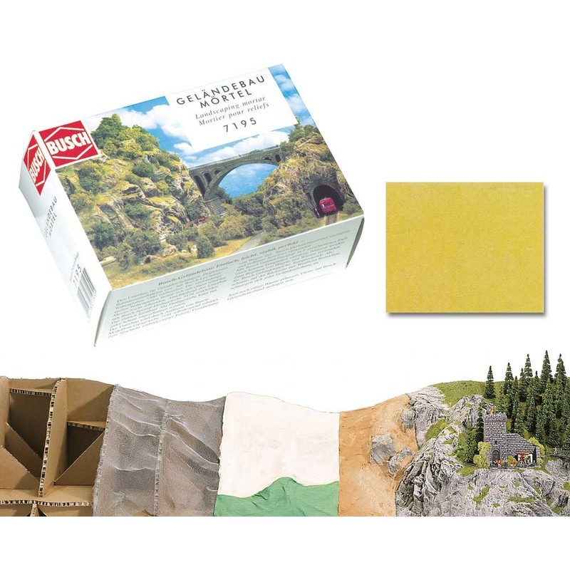 Busch BUE7195 - Geländebau Mörtel, braun