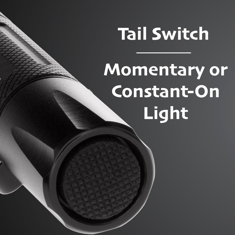 Nightstick Momentary or constant-on MT-120 Mini-TAC Metal LED Flashlight-2 AA,