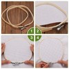 Caydo 3 Pieces 3 Sizes Square Embroidery Hoops Adjustable Circle