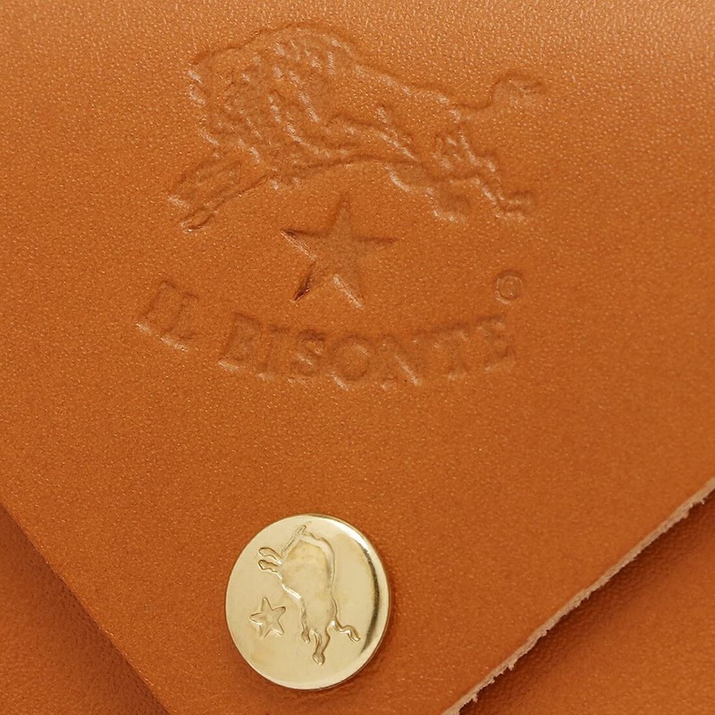 IL BISONTE SCC031PG0001 SCC031PG0012 Card Case, Men's, Women's, (4) CARAMEL(CA101B)