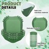 Whaline Whaline 450Pcs Gradient Green Mini Square Cupcake Liners Sage