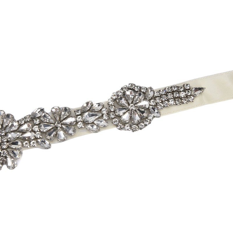Rhinestone Wedding Dress Belt Elegant Waistbelt Clothes Accessories for Bride