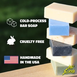 Dirt Slayer All Natural Bar Soap (3 Pack Oatmeal Lavender Riot)