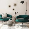 Homeroots Set Of 3 Starburst Black And Gold Metal Wall