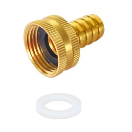 YOUHO Garden Hose Adapter 1/2" Drip Irrigation Tubing to Faucet - Reusable Connector Fittings for Most Rain Bird, Orbit, Dig, Toro 7/16 or 1/2 Tubing x 3/4" FHT Garden Extension Repair Fitting