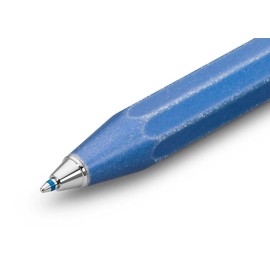 Kaweco AL SPORT Ball Pen Stonewash Blue I Retractable Ballpoint Pen in Classic Design with Standard D1 Refills I Aluminium Ball Pen 10.5 cm
