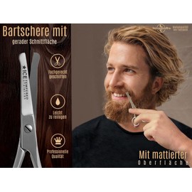 Rounded Beard Scissors Hair Scissors Moustache Scissors
