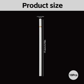 QGH 10 Pcs White Charcoal Pencils for Drawing: Professional Drawing Pencil Set for Artists – White Pencils for Highlights, Sketching, Shading –Ideal for Charcoal Drawings, Art, Crafts, Fine Detailing