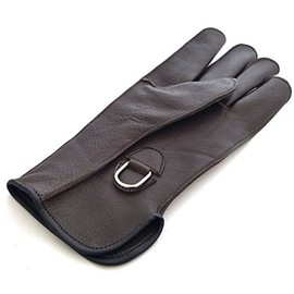 starlingukpk Quality Single Layer Genuine Leather Falconry Short Gloves/Bird Handling Gloves/Pet Gloves. (Medium)