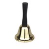 HALJIA Classic Metal Hand Bell Gold Handheld Loud Call Service