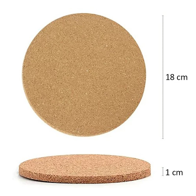 6 Pack Cork Heat Pad, Kitchen Trivet Pot Pan Coaster,