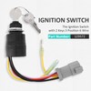 Dokili Ignition Switch 129572 with Keys 3-Position 6-Wire Connectors Compatible