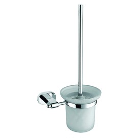 Blossom Toilet Brush Holder Solid Brass Bathroom Accessory Shower Wall Mount Chrome BA02 308 01