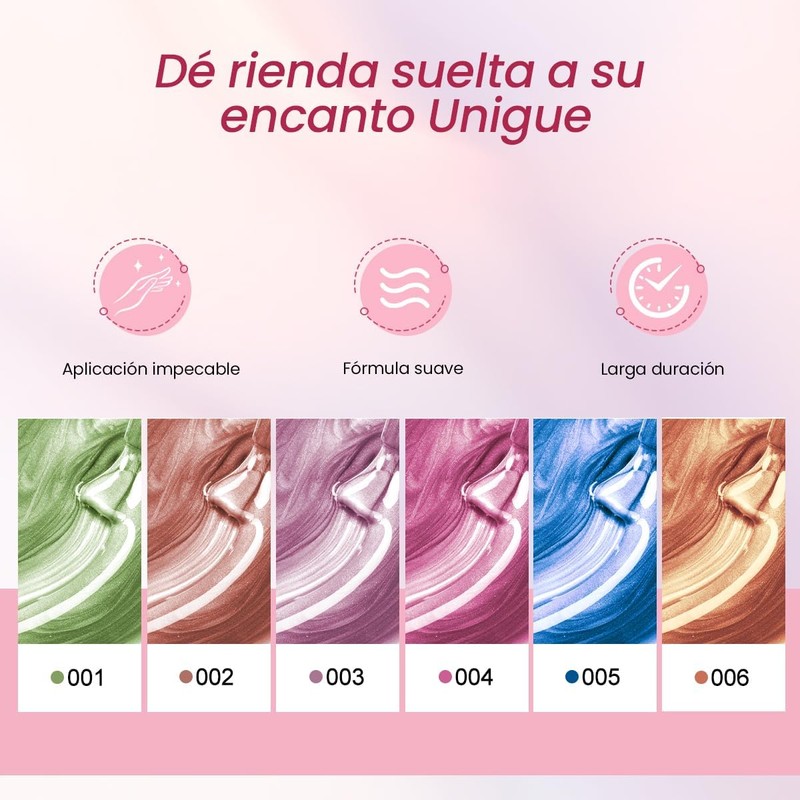 CHERIMOYA Kit de 6 Esmalte Ojo de Gato para Uñas