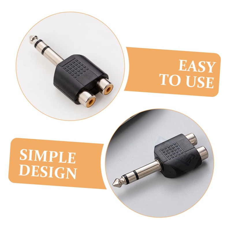 Levemolo 3pcs RCA to Adapter Y Splitter for Subwoofer Speakers