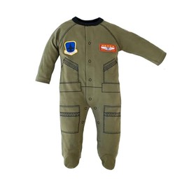 Trooper Clothing Flight Suit Infant Crawler (OD Green), Od Green, 0/3 Months