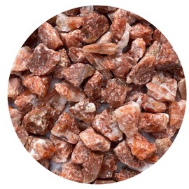 GAF TREASURES Wholesale Calcite Rough Natural Stones - Bulk Raw Crystals for Decor, Tumbling, Cabbing, Polishing, Fountain Rocks, Wicca, and Reiki Crystal Healing (Red Calcite, 10 Pounds)