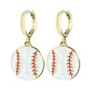 Colorful Baseball Shape Sports Lover Dangle Earrings for Women Jewelry