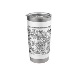 Celestial Map 1503 Constellation Astronomy Astrology Star Stainless Steel Insulated Tumbler