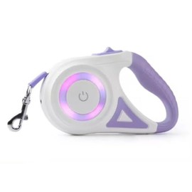 Retractable Dog Leash, 10 ft, Tangle-Free, Durable Cord, Teal and Gray (purpple, Small)