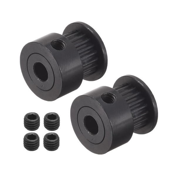 MECCANIXITY 20 Teeth 5mm Bore Timing Pulley, Aluminium Synchronous Wheel