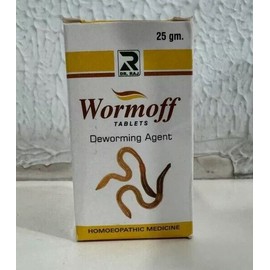 Dr Raj Wormoff Tablets (25g) All Type of Worms, Hook Worm, Tape Worm