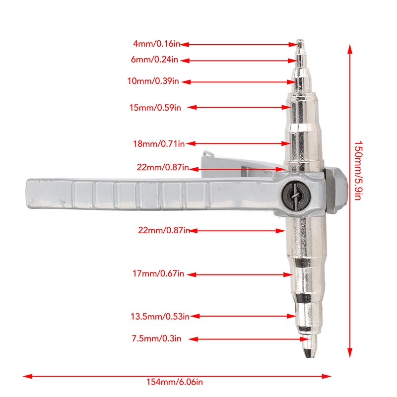 Copper Tube Expander Carbon Steel Manual Swaging Tool for Air