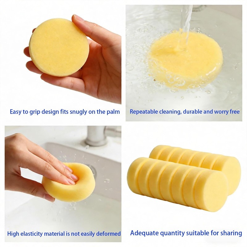 Kingladon 16 Pcs Pottery Sponges 2.8"x1" for Clay Sculpting, Multi-Purpose