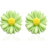 BUKEQILA Women's Earrings Flower Ear Stud Earrings 925 Sterling Silver