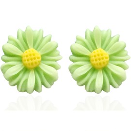 BUKEQILA Women's Earrings Flower Ear Stud Earrings 925 Sterling Silver Sweet Little Daisy Summer Earrings Flower Jewellery Earring with Gift Bag Super Christmas Gift, Silver