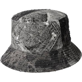 Kangol Denim Mash Up Bucket - Black Trompe L'Oeil/S Bucket Hat