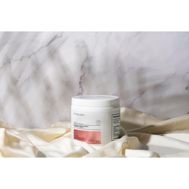 Intrology Colágeno Hidrolizado con Vitamina D 400 IU, Suplemento Alimenticio,