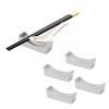 4Pcs Stainless Steel Chopstick Rest Boat Shape Chopstick Spoon Knife
