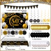 50th Birthday Decorations for Men Women, 50th Birthday Banner Backdrop