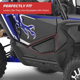 KEMIMOTO UTV Front Lower Doors, UTV Doors with Built in Frame, Block Dust & Mud, Compatible with Honda Talon 1000X/1000R/1000X-4 2019-2025, Replaces 08R77-HL6-A00, Accessories 2 Front Lower Doors